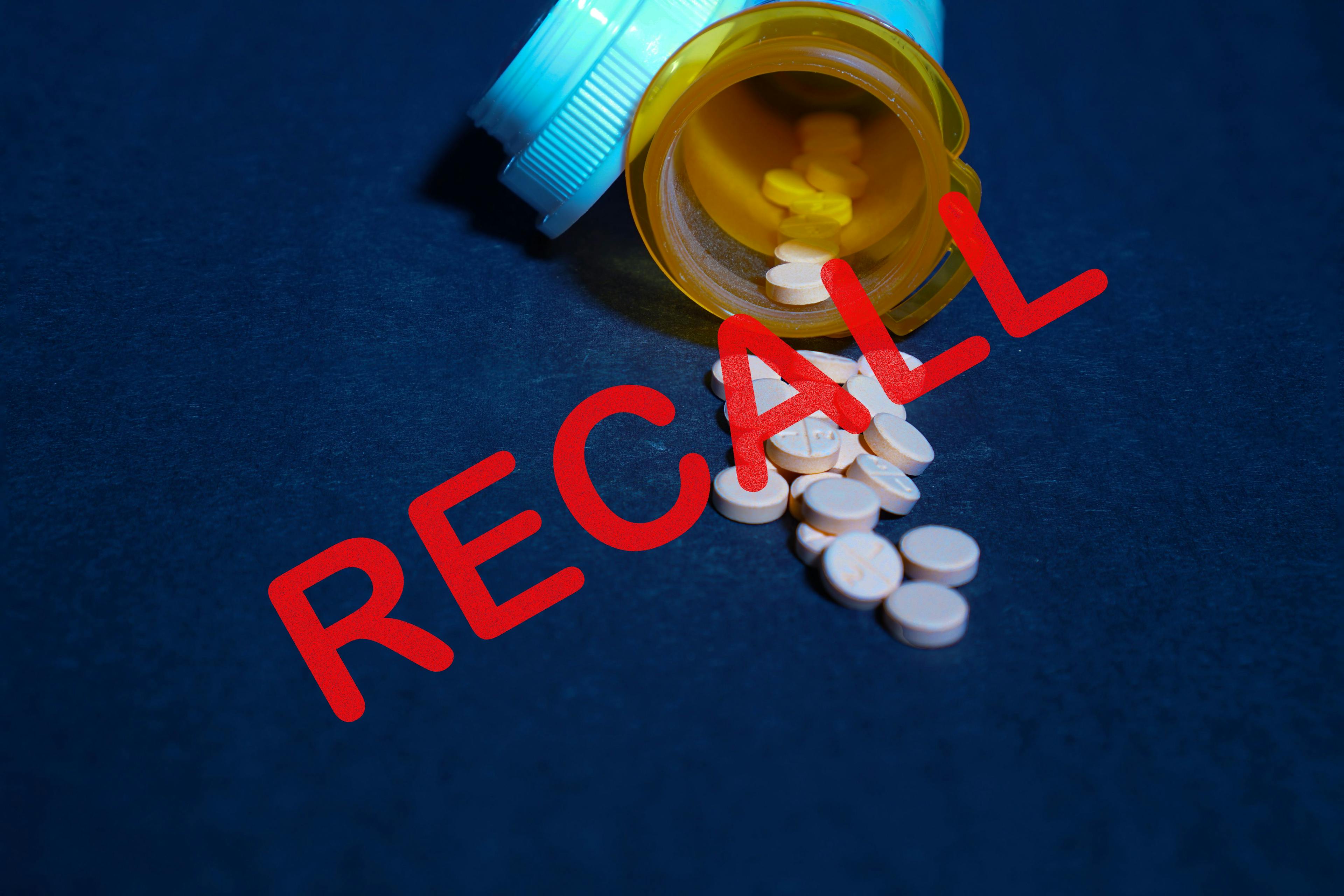 Companies recall large amount of guanfacine, acetaminophen