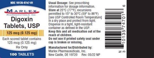 Label Mix Up Leads to Recall of Digoxin